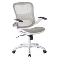 Riley Ergonomic Office Chair with White Mesh Seat and Backrest
