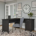Bush Furniture Salinas 60-Inch L-Shaped Desk with Drawers and Storage Solutions