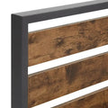 Aabira Low Profile Metal Platform Bed with Wooden Finish Panels by iNSPIRE Q Classic