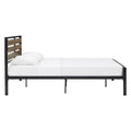Aabira Low Profile Metal Platform Bed with Wooden Finish Panels by iNSPIRE Q Classic