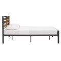 Aabira Low Profile Metal Platform Bed with Wooden Finish Panels by iNSPIRE Q Classic