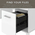 60-Inch Office Desk with Cabinet and 5-Shelf Bookcase