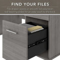 60-Inch Office Desk with Cabinet and 5-Shelf Bookcase