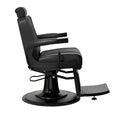 ROGERS Heavy-Duty Reclining Barber Chair for Barbershops - Black
