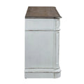 Weathered Bark Credenza in Antique White from Magnolia Manor