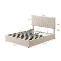 Nestfair Upholstered Platform Bed featuring Hydraulic Storage Solution
