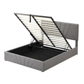 Nestfair Upholstered Platform Bed featuring Hydraulic Storage Solution