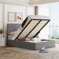 Nestfair Upholstered Platform Bed featuring Hydraulic Storage Solution