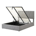 Nestfair Upholstered Platform Bed featuring Hydraulic Storage Solution