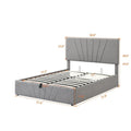 Nestfair Upholstered Platform Bed featuring Hydraulic Storage Solution