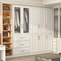 74.8-Inch Tall Large Modular Wardrobe Closet with Glass Doors