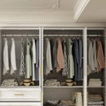 74.8-Inch Tall Large Modular Wardrobe Closet with Glass Doors