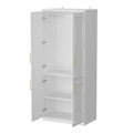 74.8-Inch Tall Large Modular Wardrobe Closet with Glass Doors