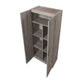 Modern Storage Wardrobe Cabinet with Doors and Multi Compartment Shelves