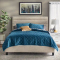 Raquel Queen Upholstered Bed with Channel Back by Lifestorey