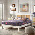 Lifestorey Larkin Queen Platform Bed in Mid-Century Style