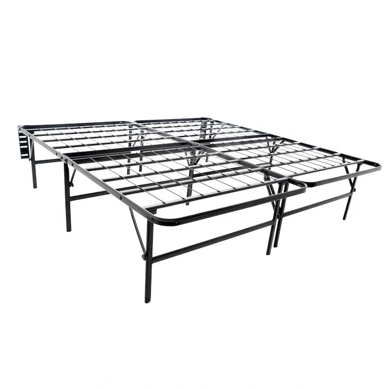 Brookside Foldable Full-Size Platform Bed Frame with Integrated Box Spring