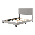 Nova Contemporary Queen Bed with Upholstered Design – Box Spring Needed