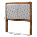 Iden Twin Headboard in Grey - Modern and Contemporary Fabric and Wood Design