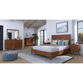 Carson Carrington Grenivik Mid-Century Modern Bed with Panel Design