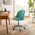 Curved Velvet Swivel Desk Chair - Aubrie Collection