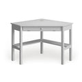 SEI Furniture Crescent Corner Desk in White Birch