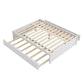 Full Bed Frame with Twin Trundle and Dual Storage Drawers