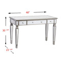 SEI Furniture Wheaton Glamorous Mirror Writing Desk