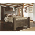 Juararo Dark Brown Canopy Bed