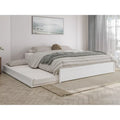 Barcelona Twin XL Trundle Panel Bed with Platform Design