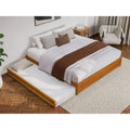 Barcelona Twin XL Trundle Panel Bed with Platform Design