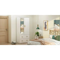 Contemporary Minimalist Wooden Freestanding Wardrobe for Bedroom