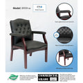 Classic Black Guest Chair by Boss
