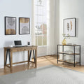 Salvage Oak Quinton Writing Desk with Drawer