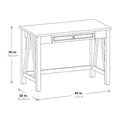 Salvage Oak Quinton Writing Desk with Drawer