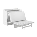 White Northfield Full Murphy Bed Chest with Mattress
