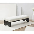 SAFAVIEH Couture Boris Mid-Century Modern Bench - Dimensions: 62.4" W x 19.7" D x 16.5" H