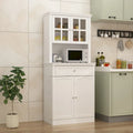 Spacious Kitchen Cabinet with Microwave Space - 30W x 69.3H