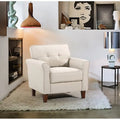 Kouchouk 32.9-Inch Wide Tufted Linen Armchair