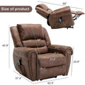 Comfortable Power Lift Recliner Chair with Breathable Fabric, Massage, Heat, and USB Charging Port
