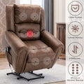 Comfortable Power Lift Recliner Chair with Breathable Fabric, Massage, Heat, and USB Charging Port