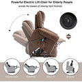 Comfortable Power Lift Recliner Chair with Breathable Fabric, Massage, Heat, and USB Charging Port