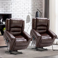 Comfortable Power Lift Recliner Chair with Breathable Fabric, Massage, Heat, and USB Charging Port