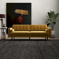 Clayton Velvet Couch in Mid-Century Modern Style - Gold Living Room Furniture