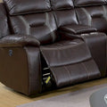 Power Motion Sectional in Gel Leatherette with USB Charging Port