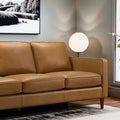 Cognac Tan Genuine Leather Mid-Century Modern Couches by Madeline