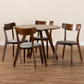 Rika 5-Piece Mid-Century Modern Transitional Dining Set