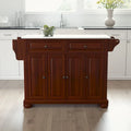 Crosley Alexandria Full-Size Kitchen Island/Cart with Granite Top - 52" W x 18" D x 34" H