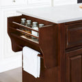 Crosley Alexandria Full-Size Kitchen Island/Cart with Granite Top - 52" W x 18" D x 34" H