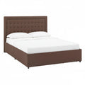 iNSPIRE Q Classic Arlert Tufted Linen Headboard Storage Platform Bed